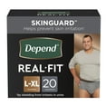 thumbnail image 1 of Depend Real Fit Disposable Underwear Male Waistband Style Large / X-Large, 50979, Maximum, 20 Ct, 1 of 7