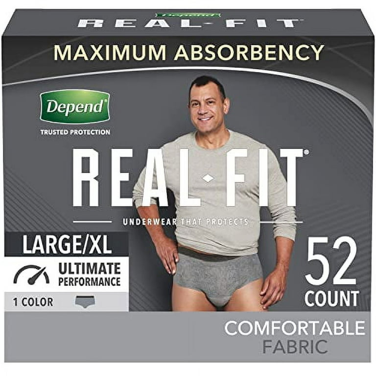 https://i5.walmartimages.com/seo/Depend-Real-Fit-Incontinence-Underwear-for-Men-Maximum-Absorbency-Disposable-Large-Extra-Large-Grey-52-Count-Packaging-May-Vary_f5716fdd-25ee-4b2e-a71d-b06702671762.c3624ba31aee24b233389c38fe8d6940.jpeg?odnHeight=768&odnWidth=768&odnBg=FFFFFF