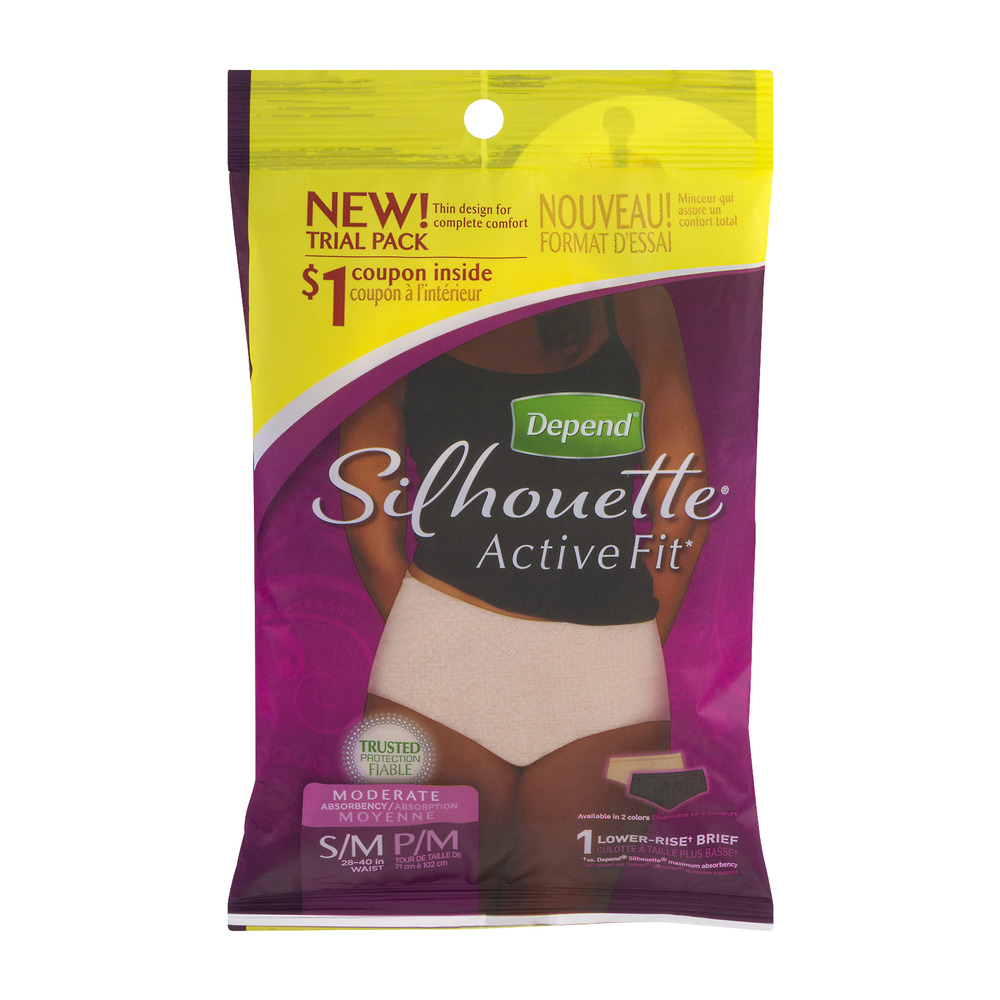 Depend Silhouette Active Fit S/m 1 Ct