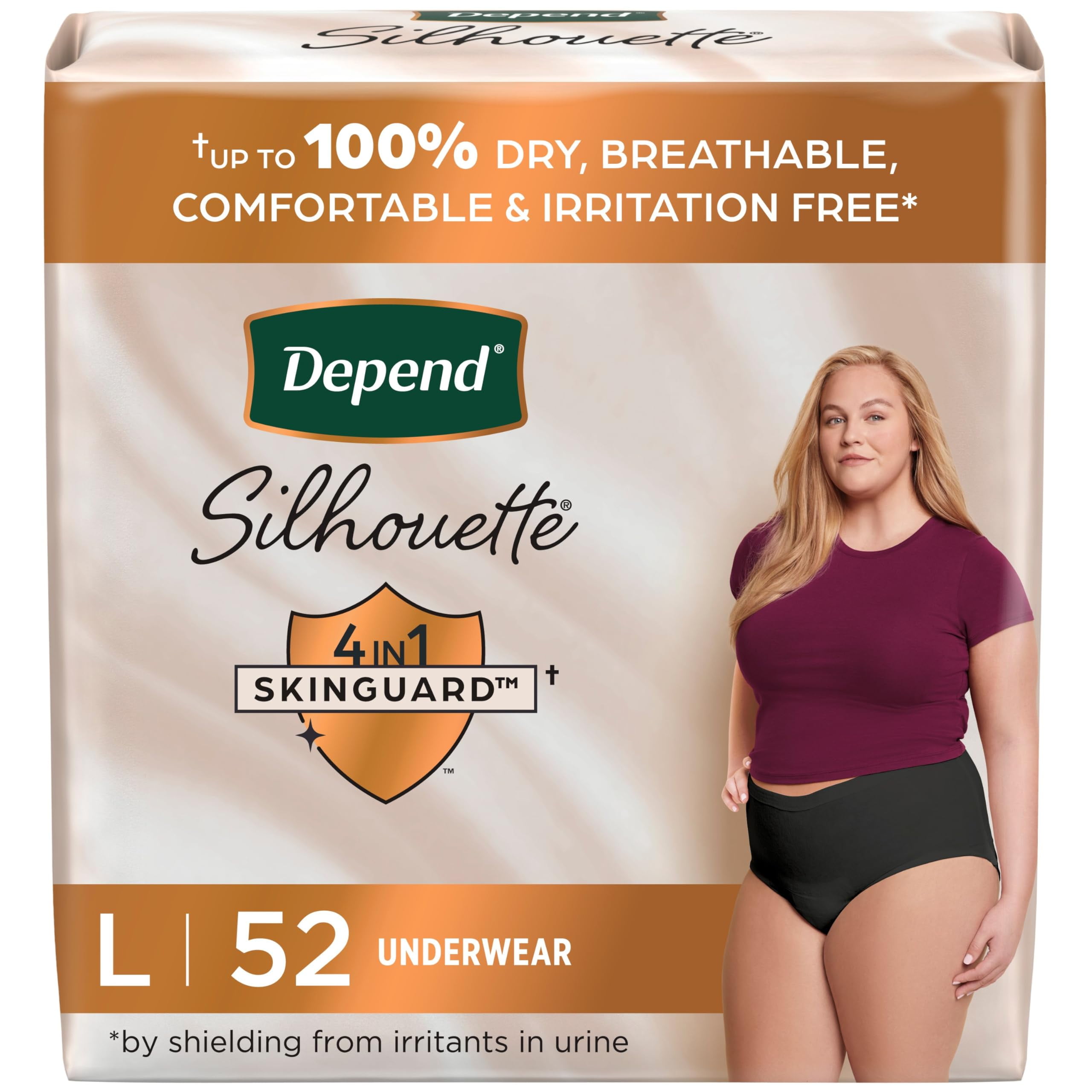 Depend Silhouette Adult Incontinence & Postpartum Bladder Leak ...