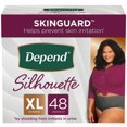 thumbnail image 1 of Depend Silhouette Adult Incontinence Underwear for Women, XL, Black, 96Ct  ( 2 pack of 48 Ct), 1 of 1
