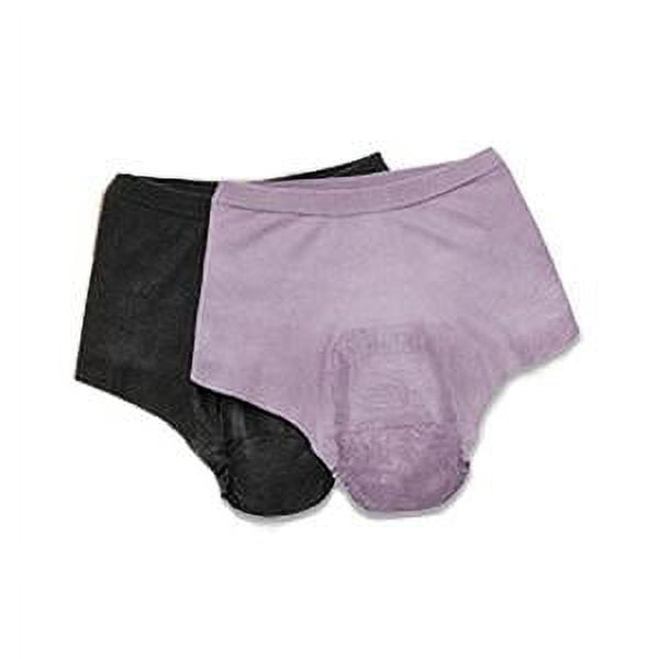 Depend Silhouette Incontinence Underwear for Women, Maximum Absorbency, Small, Pink & Black
