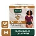 thumbnail image 1 of Depend Silhouette Women’s Incontinence & Postpartum Bladder Leak Underwear, M, 56 Count, 1 of 12