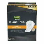 Depend for Men Shields Light Absorbency 58 Each Pack of 3