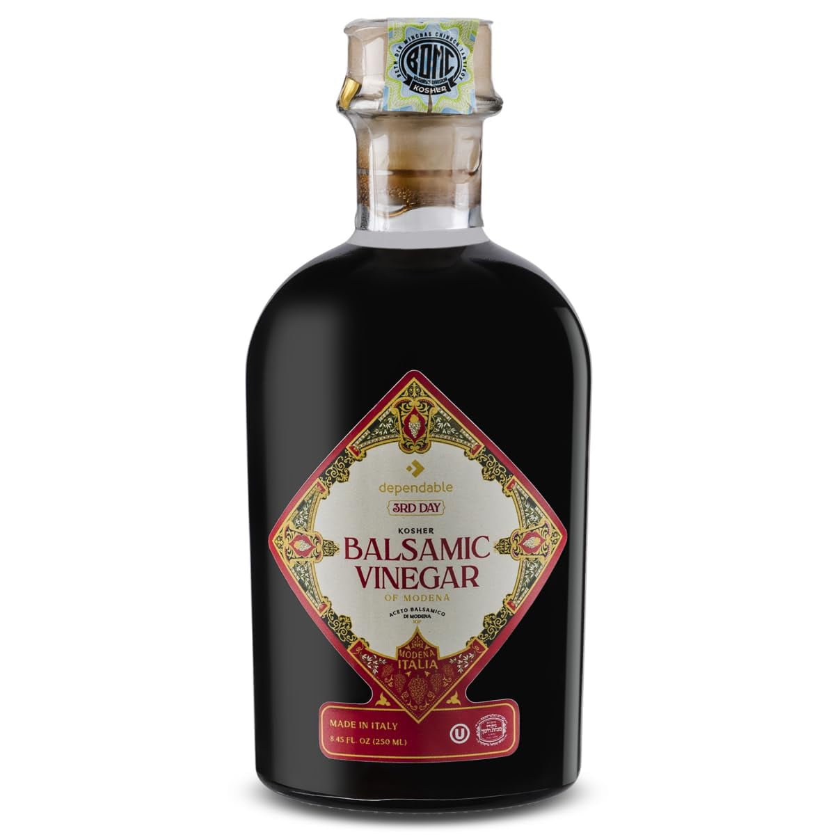 Dependable Food Balsamic Vinegar of Modena Gluten Free, Kosher 60-Day ...