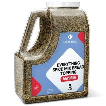 Dependable Food Everything Bagel Mix Spice Blend Bread Topping Seasoning, 5 Lbs.