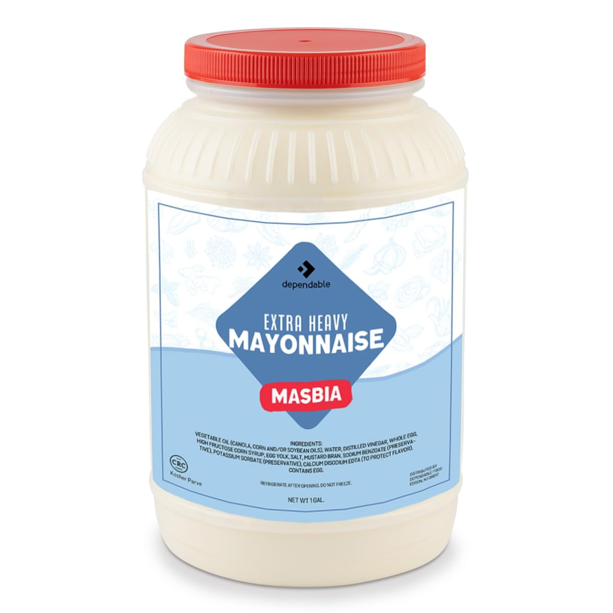 Dependable Food Extra Heavy Mayonnaise for Salad Dressing & Sandwich Spread, 1 Gallon