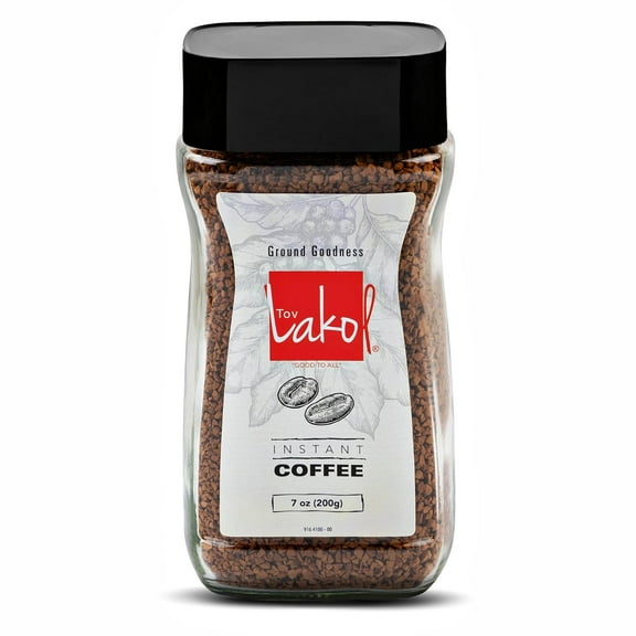 Dependable Food Instant Coffee, Medium Roast Freeze Dried Ground Coffee in Glass Jar, 7 oz