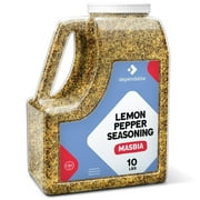 Dependable Food Lemon Pepper Seasoning, Zesty Flavor Kosher Lemon Pepper Seasoning in an Airtight Container Jug, 10 lbs