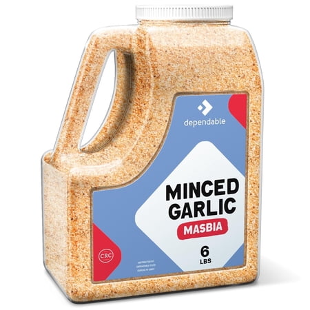 Dependable Food Minced Garlic in Jar Natural Organic Garlic Spices and Seasonings, 6 Lbs