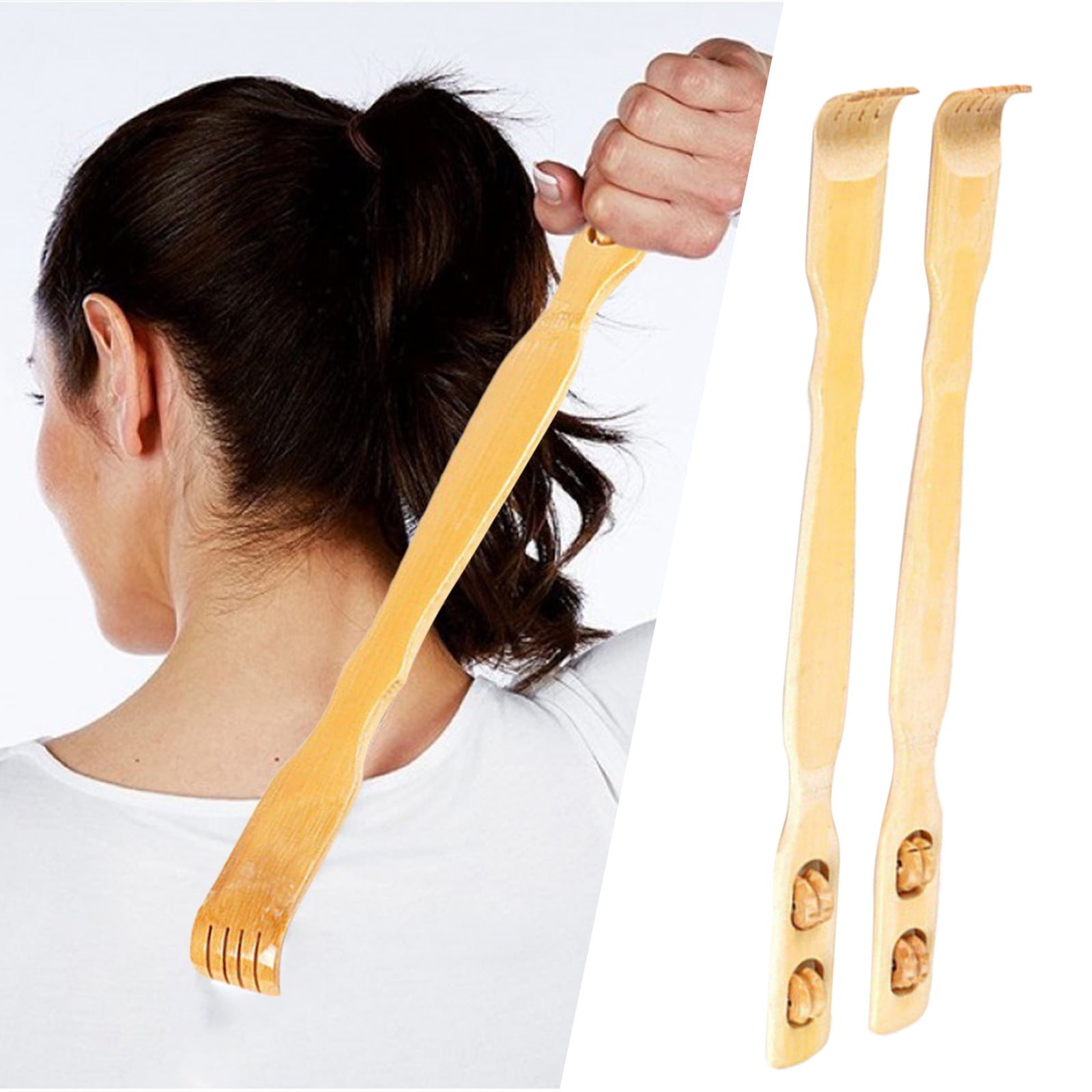 Dependable Industries 2 Pack Back Scratcher Massage Rollers Long Reach Therapeutic