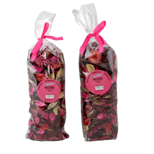 Dependable Industries 2 Pack Fresh Scent Potpourri Petal Bowl and Vase