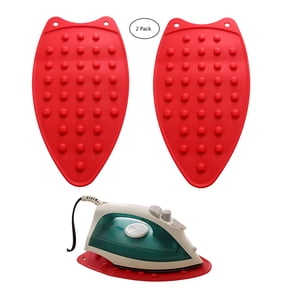 Dependable Industries 2-Piece Silicone Iron Rest Pads  Heat-Resistant Ironing Board Accessory