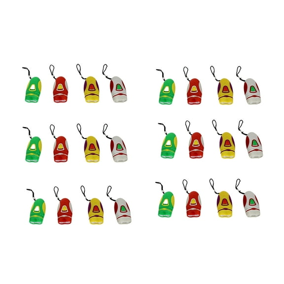 Dependable Industries 24 Pack Double White Light LED Mini Flashlight with Carry Strap Includes 3 LR1130 Batteries Stocking Stuffer Premium Promotion Gift Item