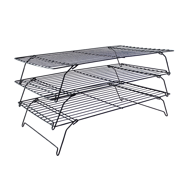 Dependable Industries 3Tier Stackable Metal Cooling Rack NonStick