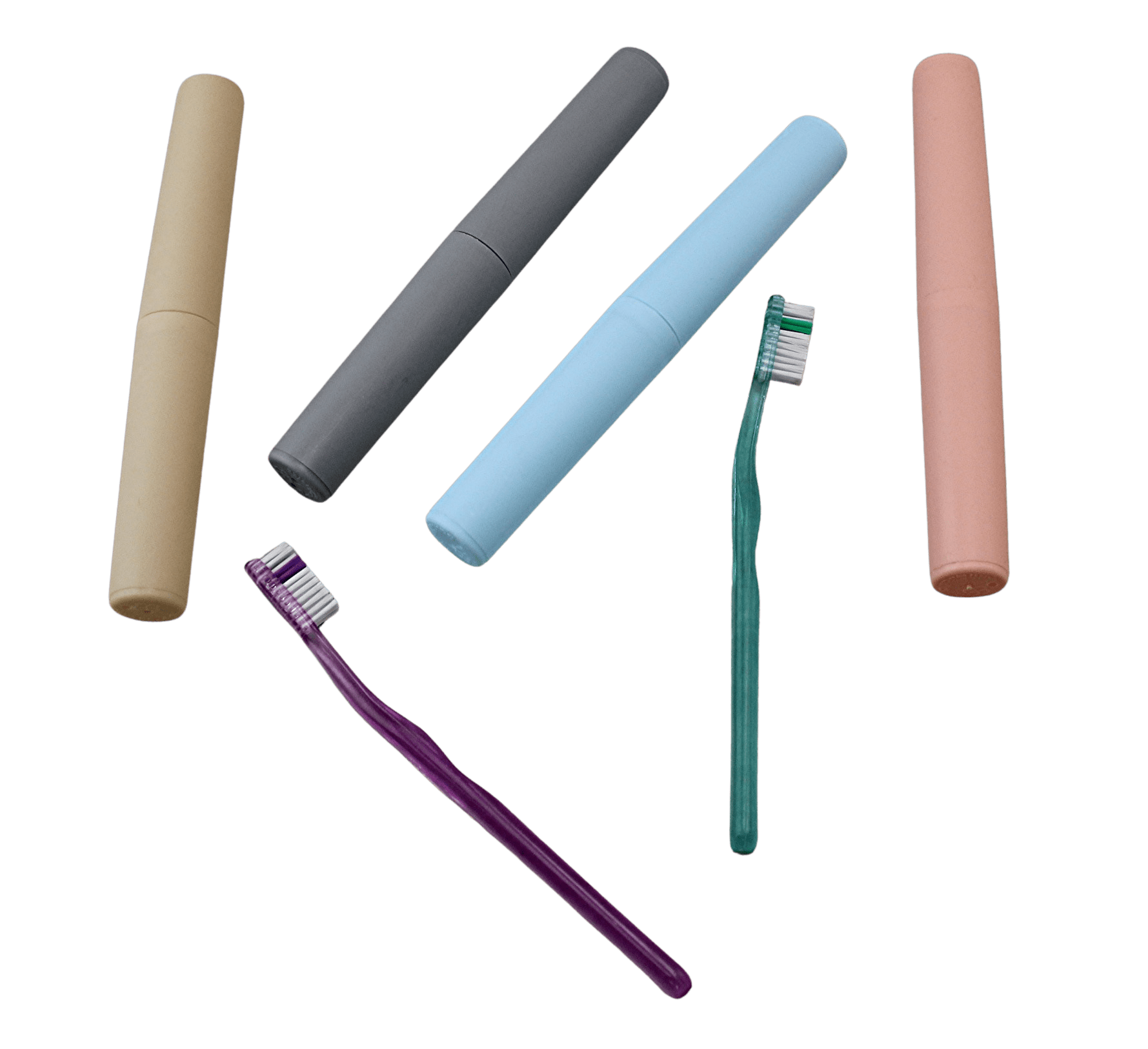 Dependable Industries 4Pack Multi Color Assortment Toothbrush Holders