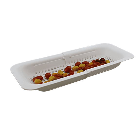 Dependable Industries 8" Plastic Food Strainers, Extendable Set of 1