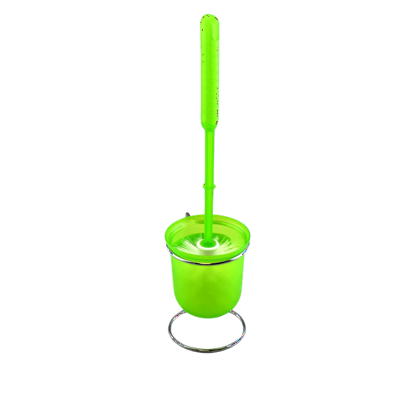 Dependable Industries Bathroom Toilet Bowl Brush With Holder Set Lime Green