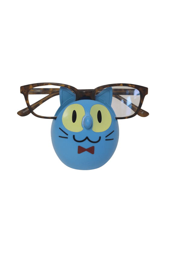 Cat Eyeglass Holder Stand Display Rack Unisex Blue