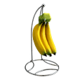 thumbnail image 1 of Chrome Banana Holder Tree Stand – Countertop Fruit Hanger for Even Ripening, Prevents Bruising, Modern Silver Kitchen Organizer – Dependable Industries, 1 of 5