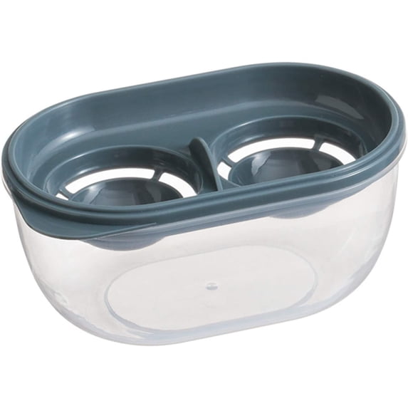 Dependable Industries Dual Egg Separator: Yolk & White Divider with Storage Compartment Dishwasher Safe