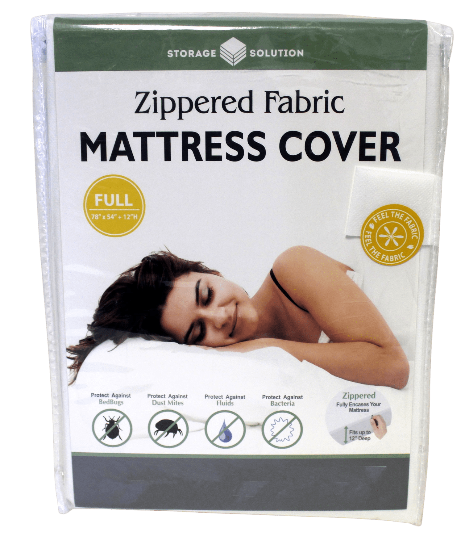Dependable Industries Full Size Zippered Mattress Protector Non Woven