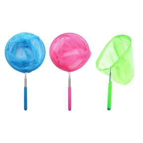 Dependable Industries Inc Essentials 3 Pack Extendable Retractable Bug and Butterfly Catching Net - Perfect For Catching Bugs, Insects, Small Fish