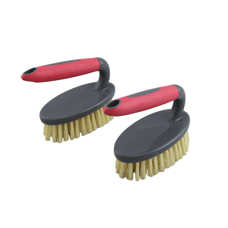Dependable Industries 2 Pack Multi Purpose Scrub Brush Household Cleaning Kitchen Bath Sink Pots Pans