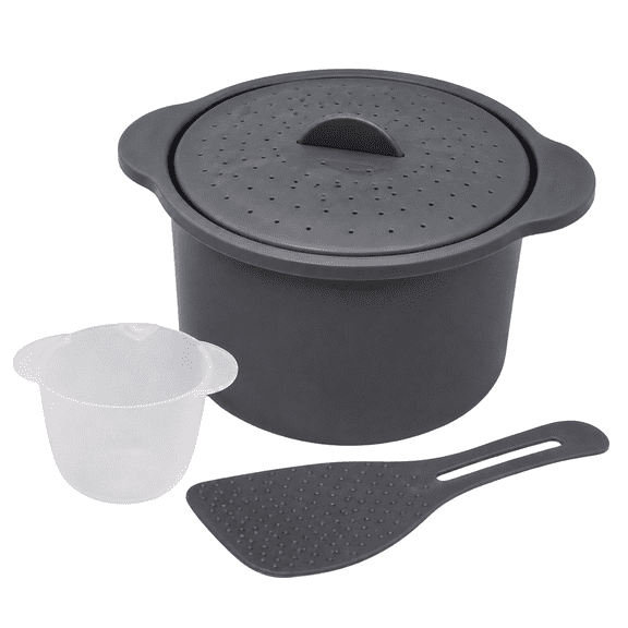 Dependable Industries Microwave Rice Cooker and Grain Steamer 2.3L