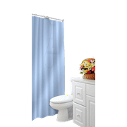 Dependable Industries Magnetized Shower Curtain Liner Mildew Resistant Light Blue