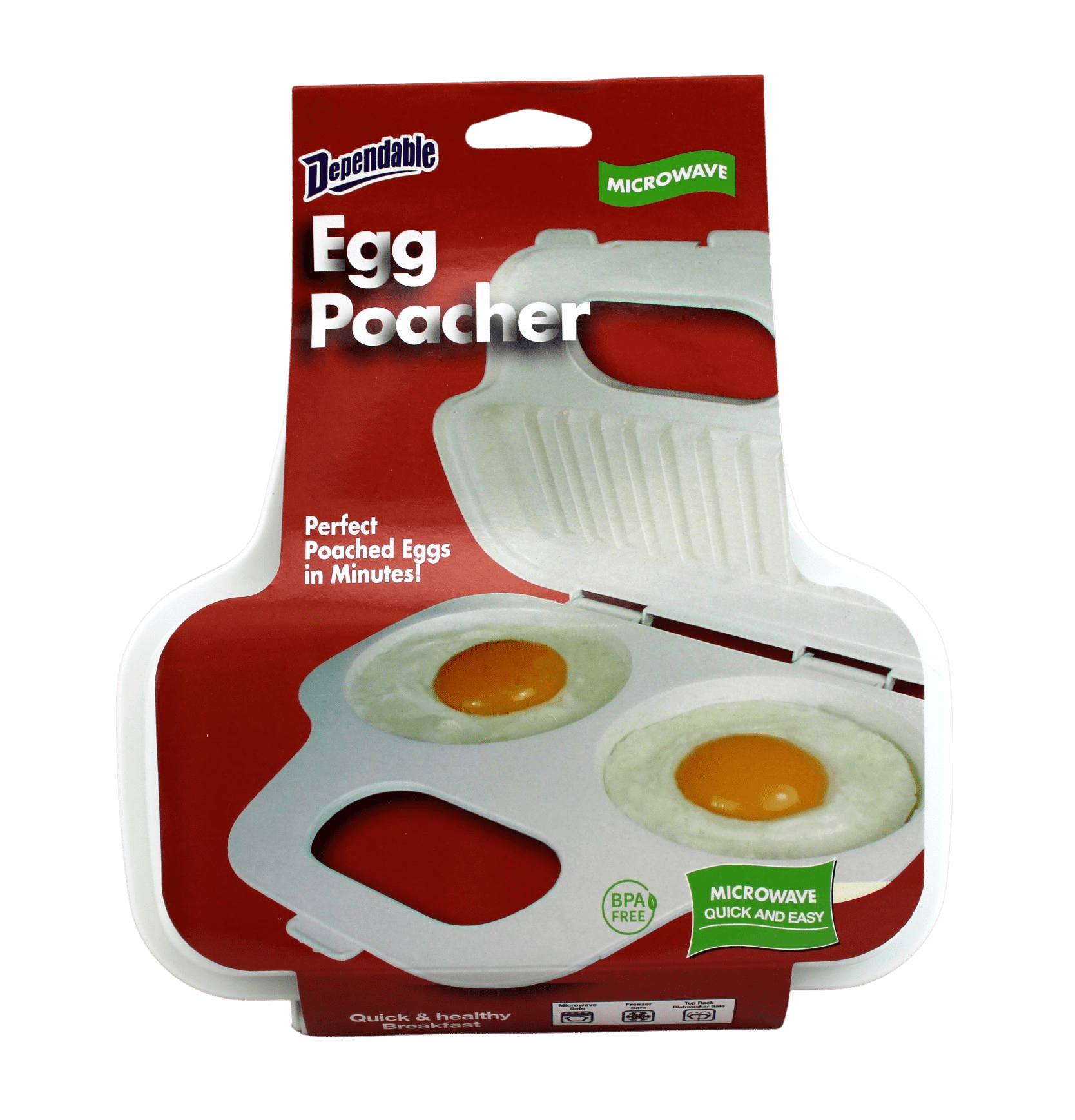 Dependable Industries Microwave Egg Poacher BPA Free Plastic Perfect Poach  Eggs in Minutes