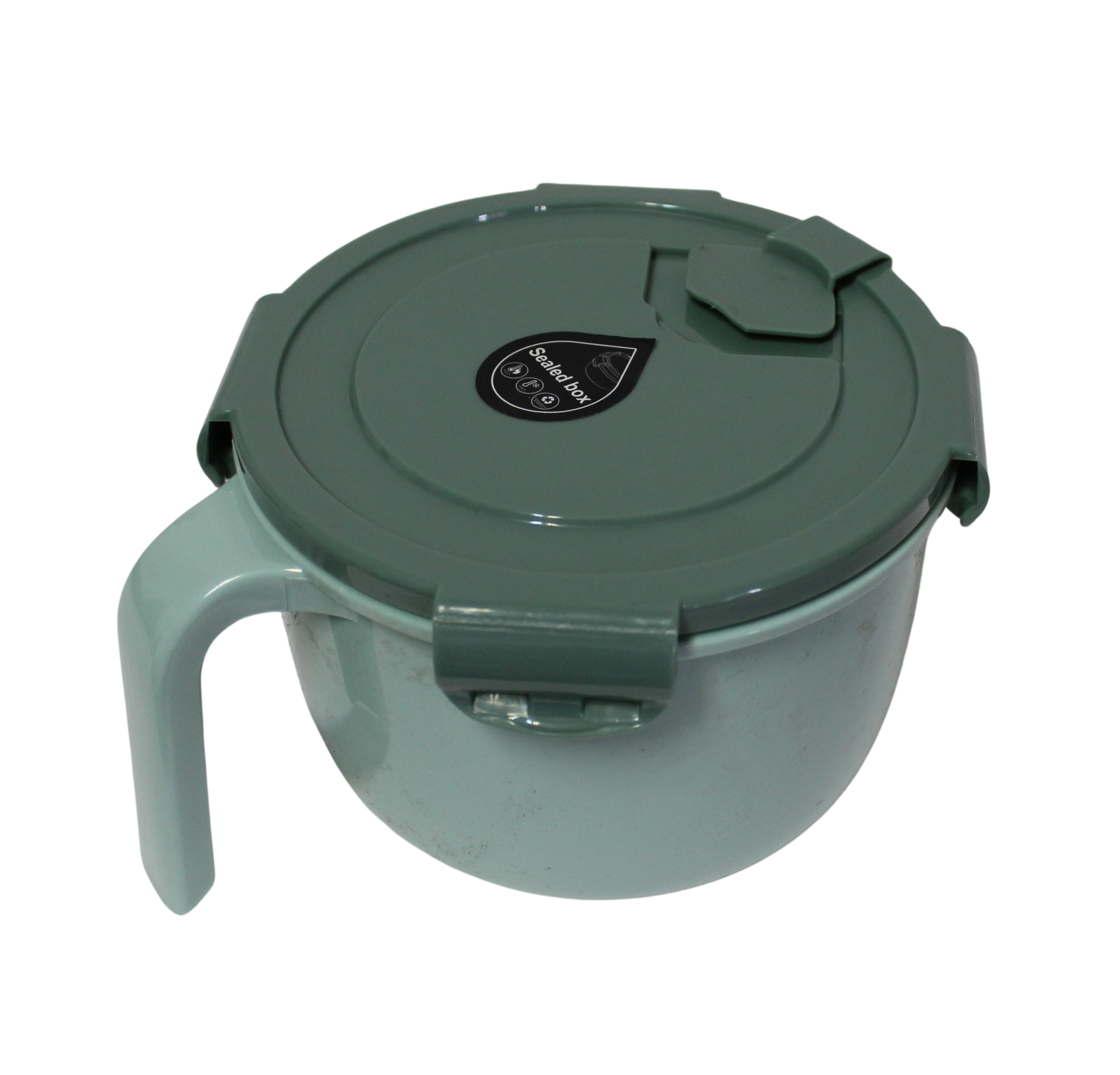 Dependable Industries Microwave Soup & Stew Maker - 1.2L Bowl With Spout And Splash Cover (Gray)