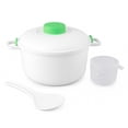 thumbnail image 1 of Dependable Industries Microwave Steamer for Vegetables Meats Poultry Fish Rice Cooker No Oil Needed! Healthy Way to Cook, 1 of 8