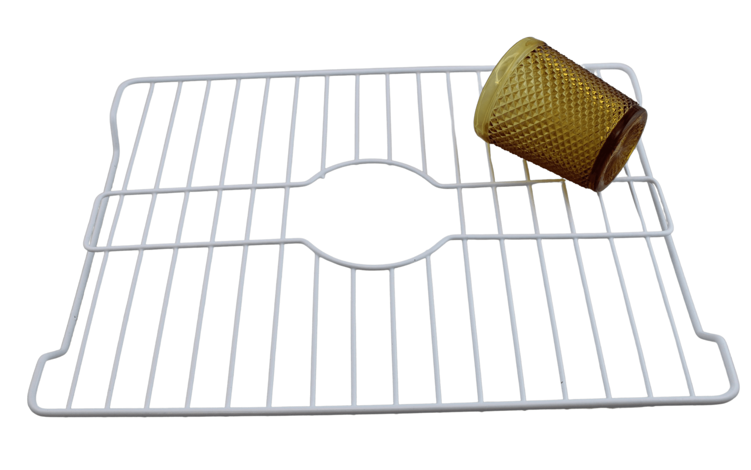 Dependable Industries Vinyl Coated Metal Kitchen Sink Protector White