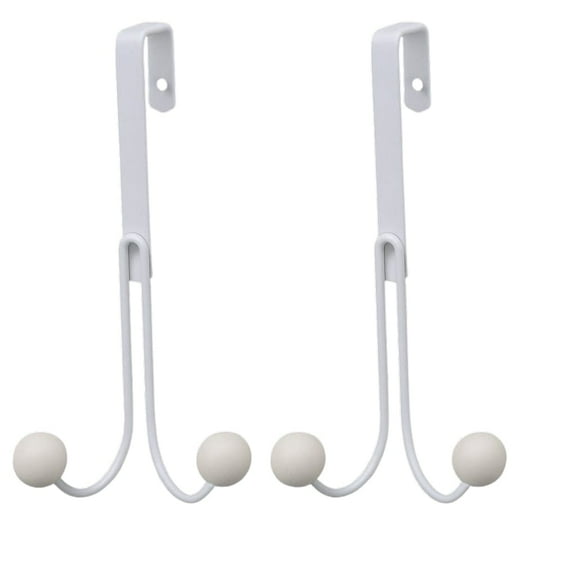 Dependable Industries inc. Essentials 2 Pack Over The Door Hooks for Home and Office Organization! Hang Coats, Bags, Hats, Scarves, Pants, and Holiday Decorations Efficient and Versatile