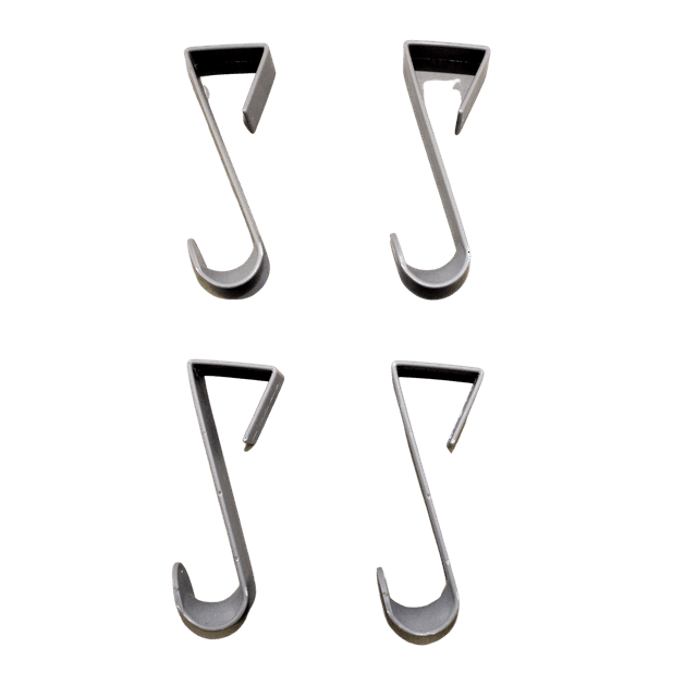 Dependable Industries inc. Essentials OverTheDoor Hanger Hook Set 4