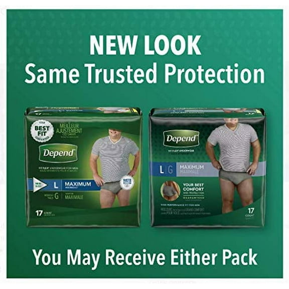 Depends Men Fitflex Max Extra Large Underwear