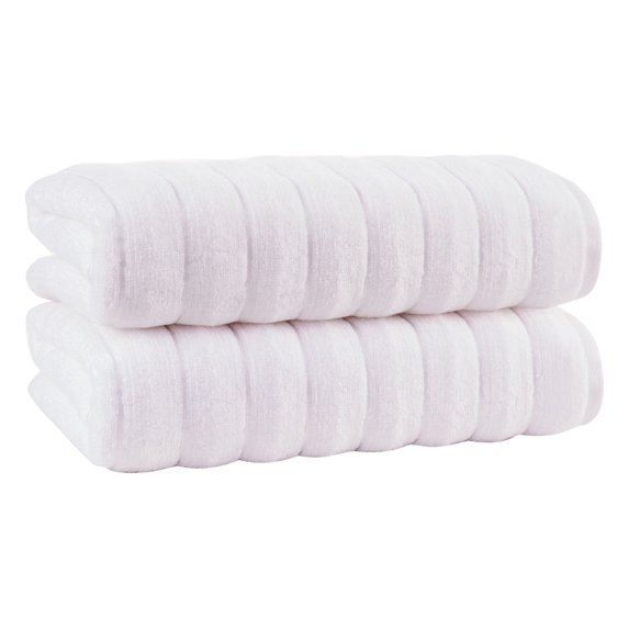 Enchante Home - Vague Bath Towels - 2 Piece Bath Towels, zero twist Turkish towel - Quick Dry, Soft, Absorbent