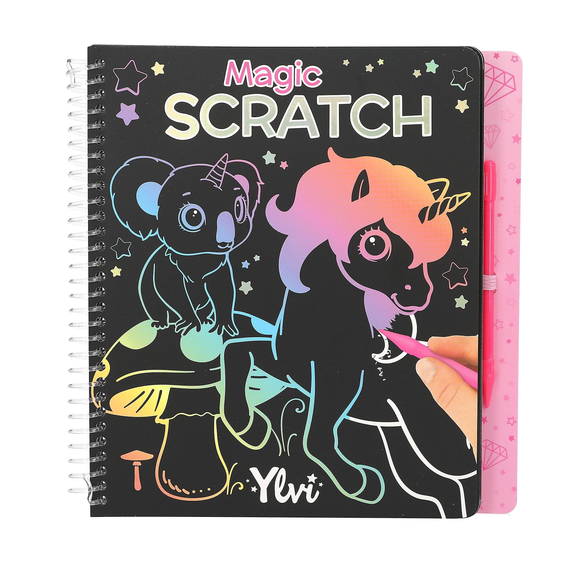 Depesche 12730 Ylvi Magic Book with 20 Pages of Fantastic Motifs, Booklet with Colourful Gradie