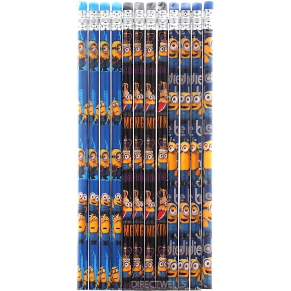 Depicable Me Minions The king 12 Wood Pencils Pack