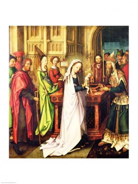 Depiction of Christ in the Temple 1500 Canvas Art - Hans Holbein (18 x 24)