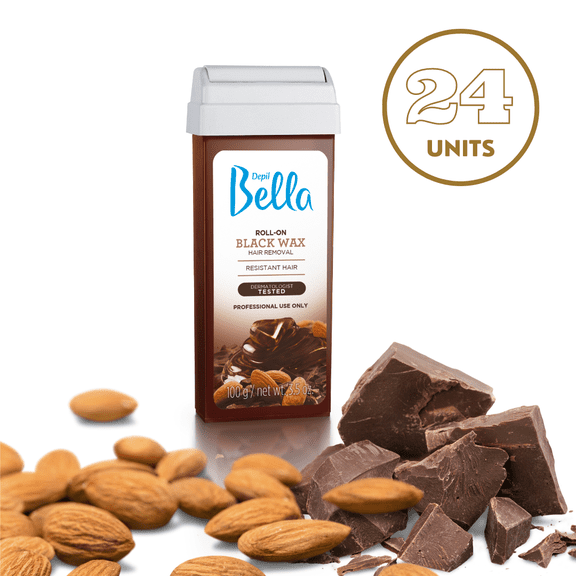 Depil Bella Roll on Black Wax Cartridges 3.52Oz (24 Units Offer)
