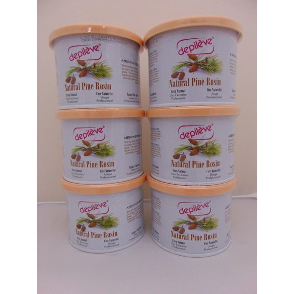 Depileve Set of 6 Hair Removal Natural Pine Rosin (Pack of 6)