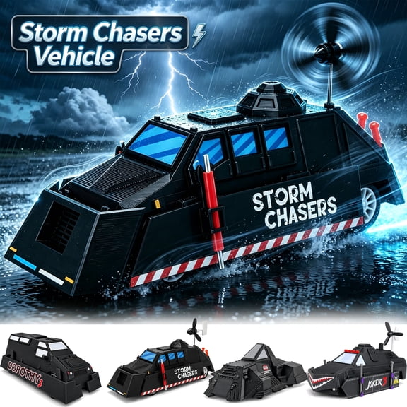 Deployable TIVII Storm Chasers Car Toys, Tornado Intercept Vehicle, Storm Chaser Movable Wheels, Great for Birthday Gifts Toys