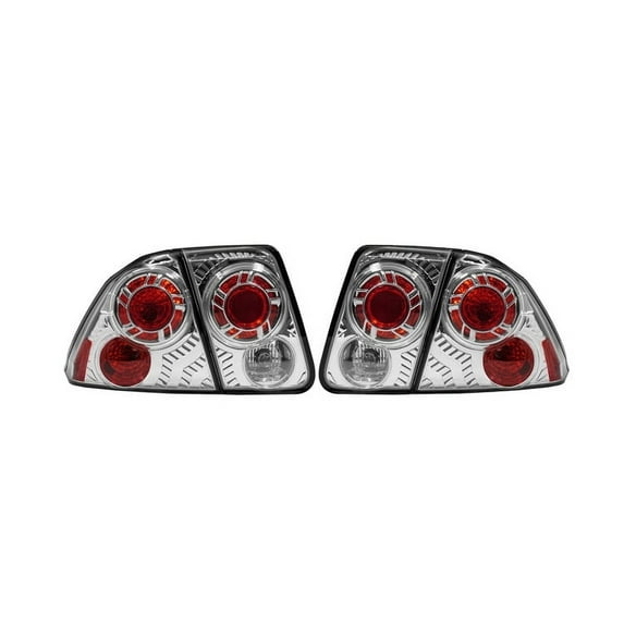 Depo 317-1953FXAS Driver And Passenger Side Tail Light For 01-05 Honda Civic