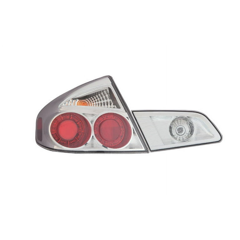 Depo 325-1902FXAS-C Set Side Chrome Tail Light For 05-06 Infiniti G35  IN2811103