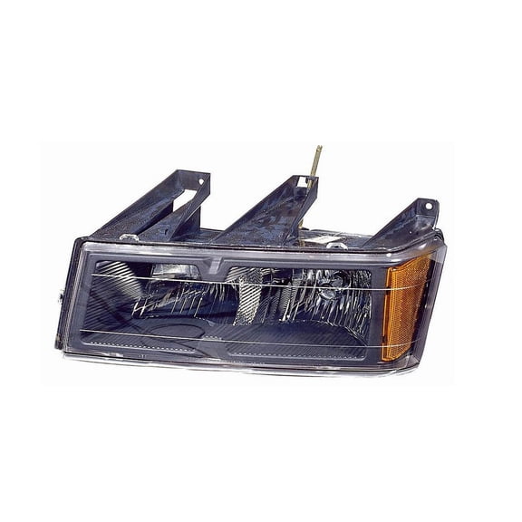 Depo 335-1131L-AC2 Headlight, Lh, Black/Chrome Housing, Clear Lens, Black