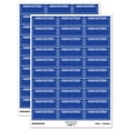 thumbnail image 1 of Deposited Blank Box for Date Signature Bank Check Sticker Set - Dark Blue - Gloss Finish - 1.75" Medium, 1 of 7