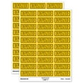 thumbnail image 1 of Deposited Double Line Border Bank Check Sticker Set - Yellow - Gloss Finish - 1.75" Medium, 1 of 7