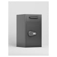 thumbnail image 1 of Depository Drop Safe, Front Drop Slot Lock Box with Digital Combination and Anti-Fishing, Silent Deposit Safe Box, Security Money Safe for Cash Slips Expense Business Office Home Black + Steel, 1 of 9